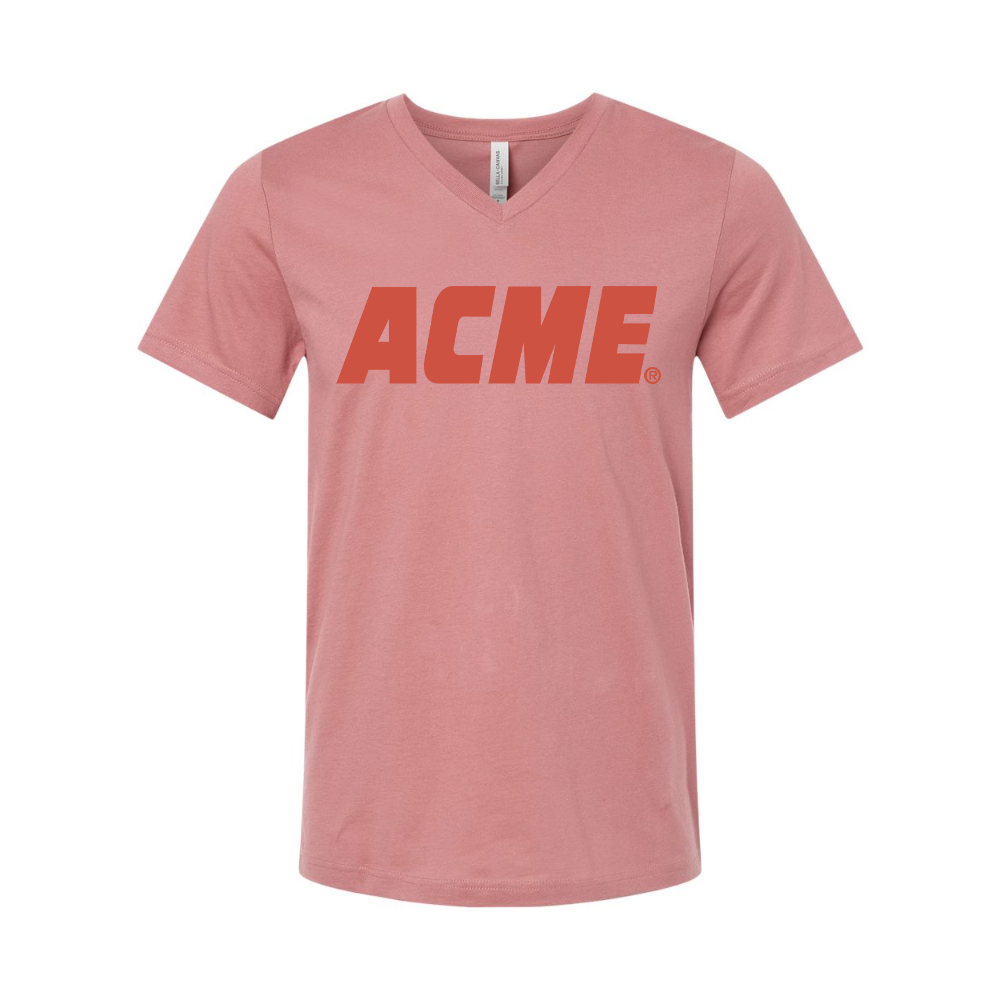ACME Logo BELLA  CANVAS - Jersey V-Neck T-Shirt