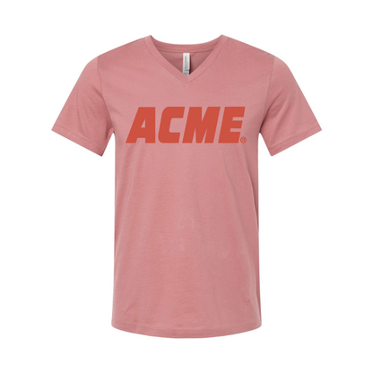 ACME Logo BELLA  CANVAS - Jersey V-Neck T-Shirt