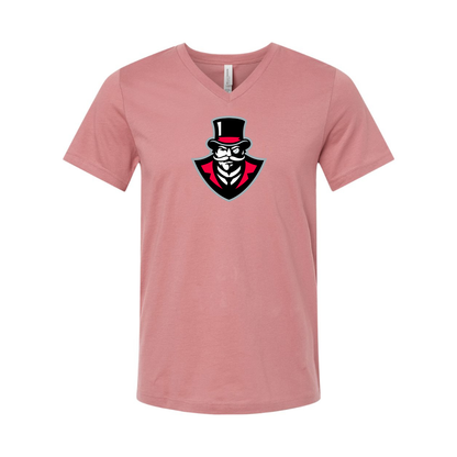 Austin Peay Governors BELLA  CANVAS - Jersey V-Neck T-Shirt