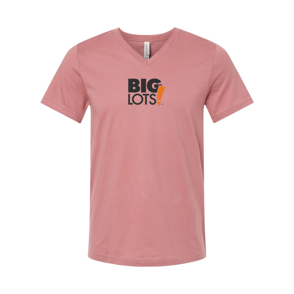 Big Lots Logo BELLA  CANVAS - Jersey V-Neck T-Shirt