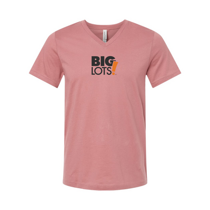 Big Lots Logo BELLA  CANVAS - Jersey V-Neck T-Shirt