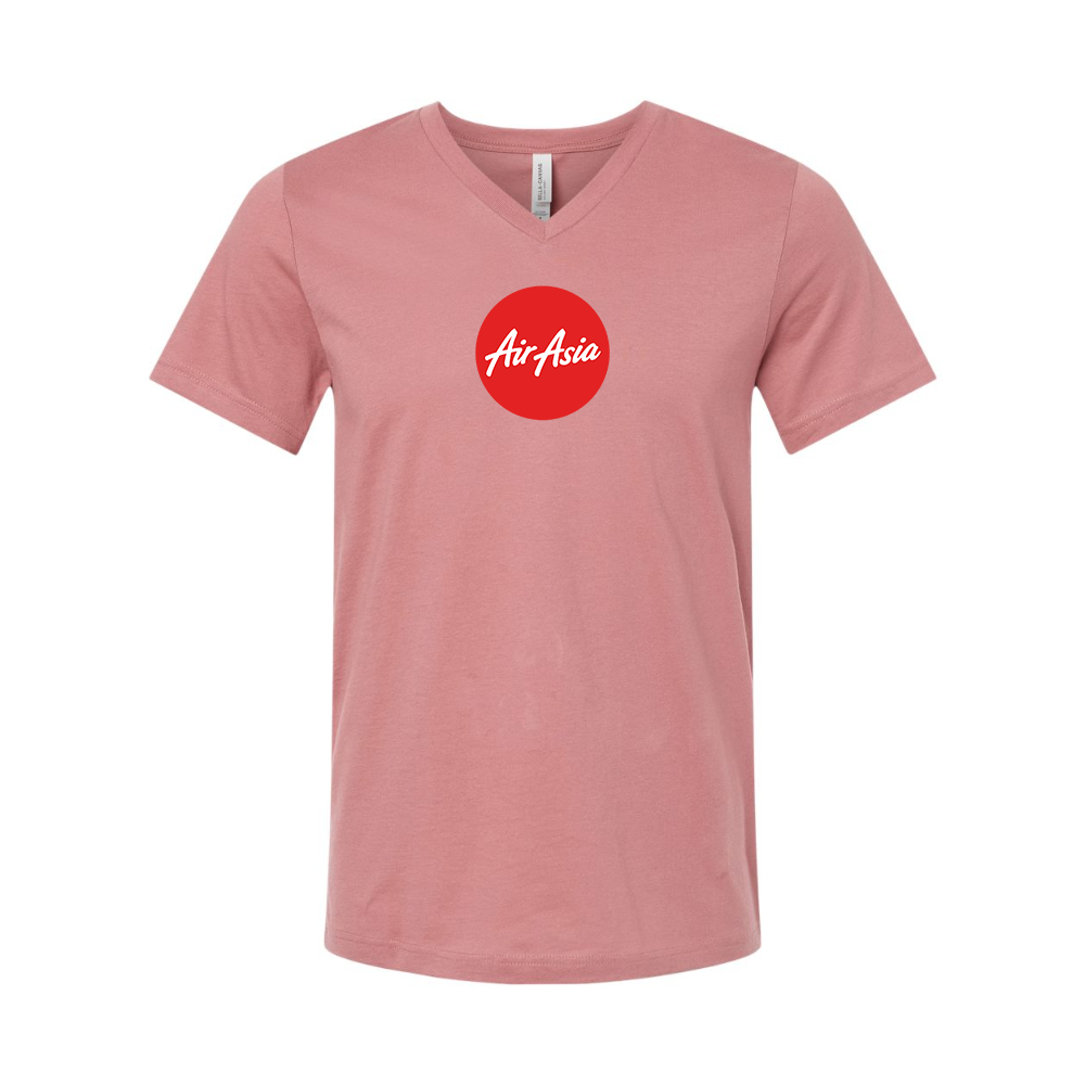 Air Asia Logo BELLA  CANVAS - Jersey V-Neck T-Shirt