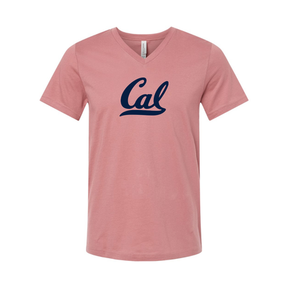 California Golden Bears BELLA  CANVAS - Jersey V-Neck T-Shirt