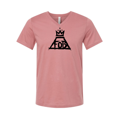 Fall Out Boy BELLA  CANVAS - Jersey V-Neck T-Shirt