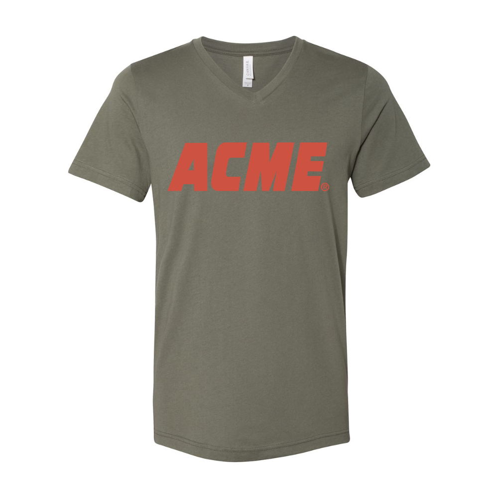 ACME Logo BELLA  CANVAS - Jersey V-Neck T-Shirt