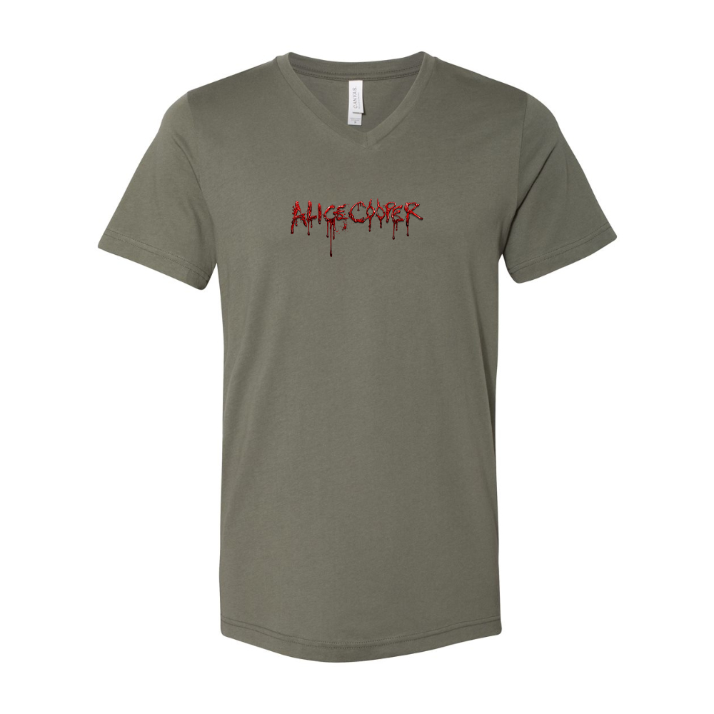 Alice Cooper Logo BELLA  CANVAS - Jersey V-Neck T-Shirt