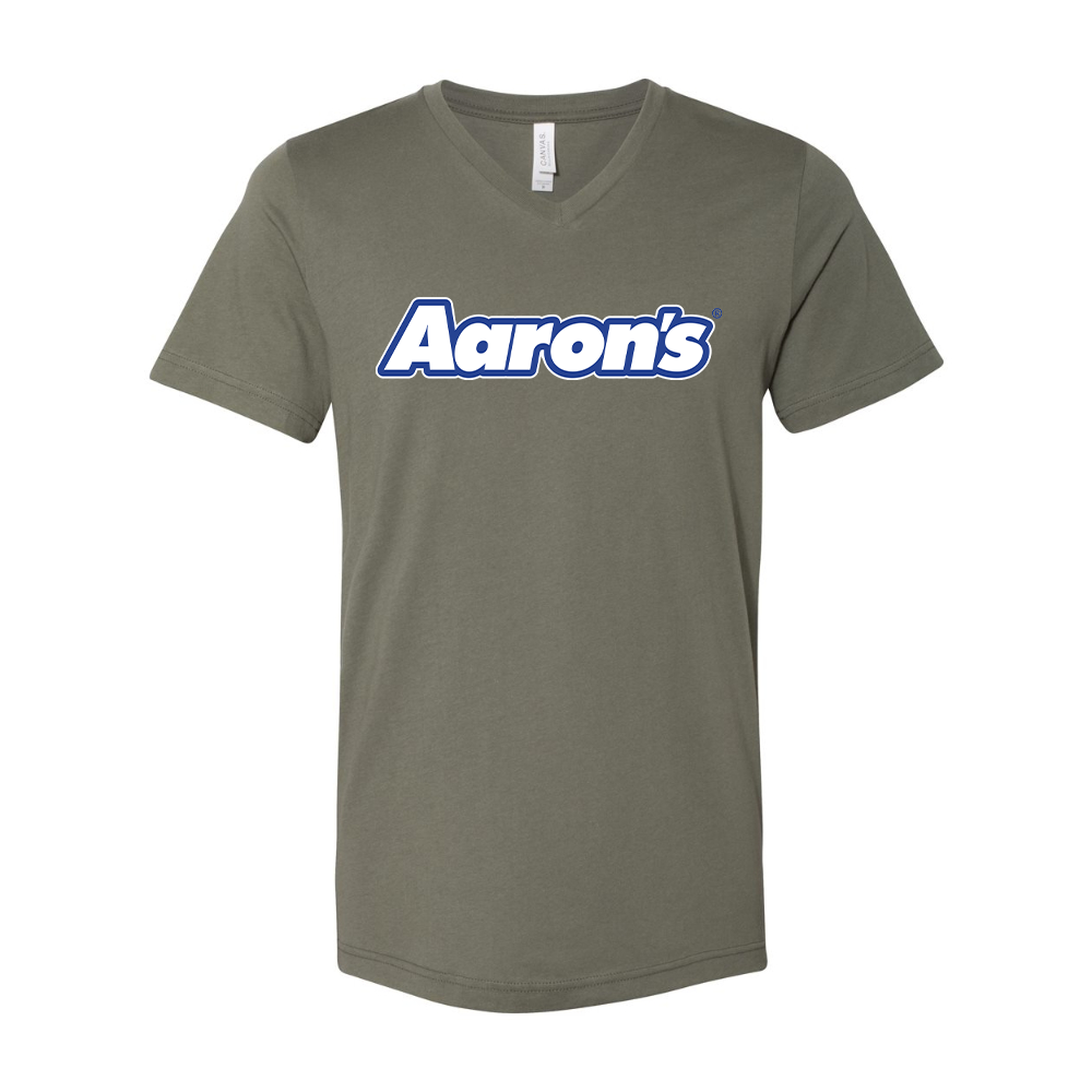 Aaron_s Logo BELLA  CANVAS - Jersey V-Neck T-Shirt