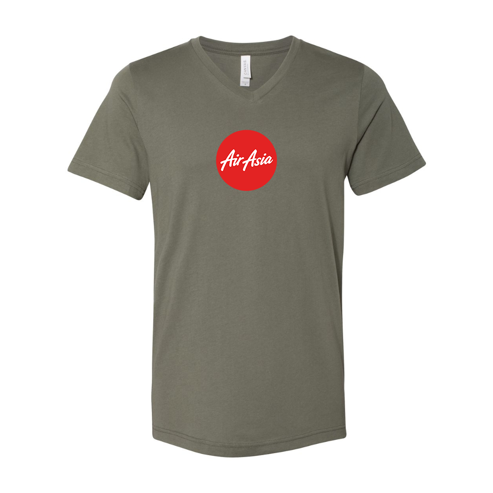 Air Asia Logo BELLA  CANVAS - Jersey V-Neck T-Shirt