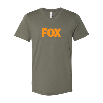 Fox BELLA  CANVAS - Jersey V-Neck T-Shirt