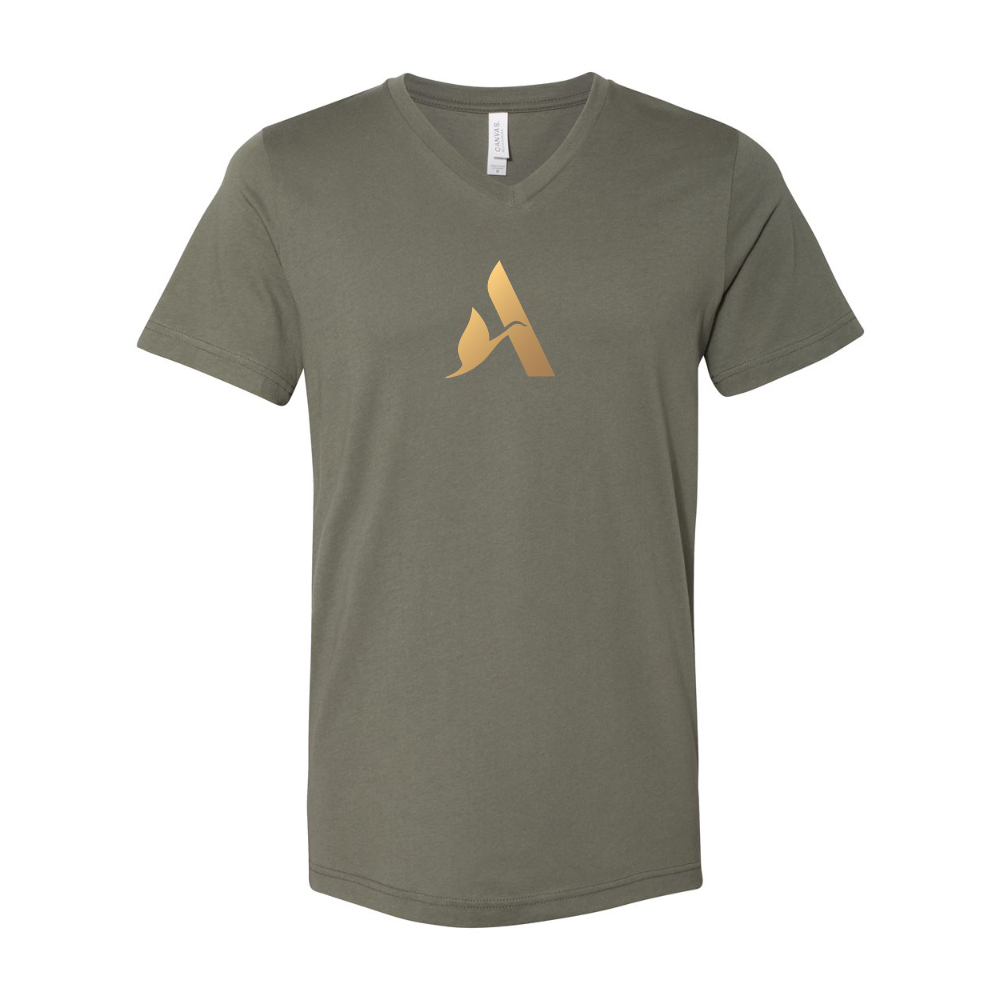 Accor Golden Logo BELLA  CANVAS - Jersey V-Neck T-Shirt