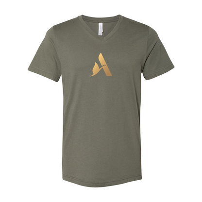 Accor Golden Logo BELLA  CANVAS - Jersey V-Neck T-Shirt