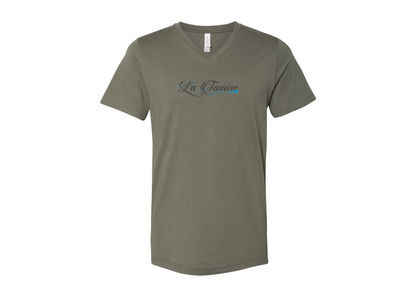 La Tamise Logo BELLA  CANVAS - Jersey V-Neck T-Shirt