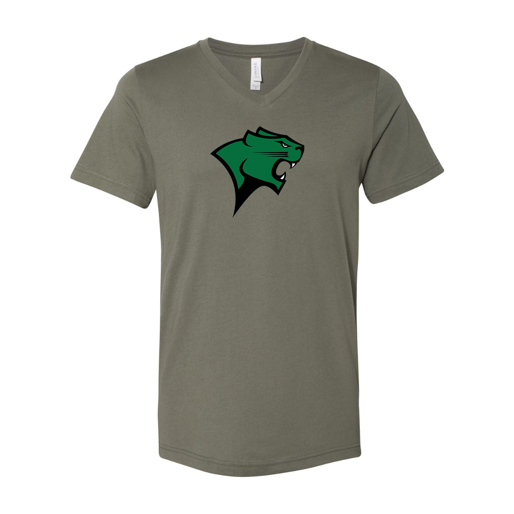 Chicago State Cougars BELLA  CANVAS - Jersey V-Neck T-Shirt