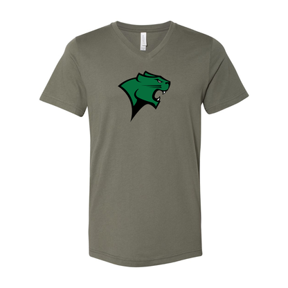 Chicago State Cougars BELLA  CANVAS - Jersey V-Neck T-Shirt