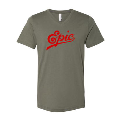 Epic Records BELLA  CANVAS - Jersey V-Neck T-Shirt