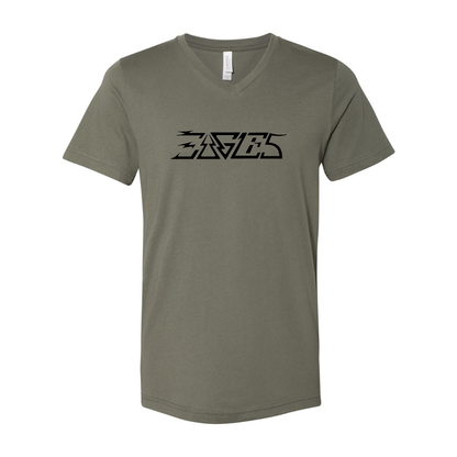 Eagles BELLA  CANVAS - Jersey V-Neck T-Shirt