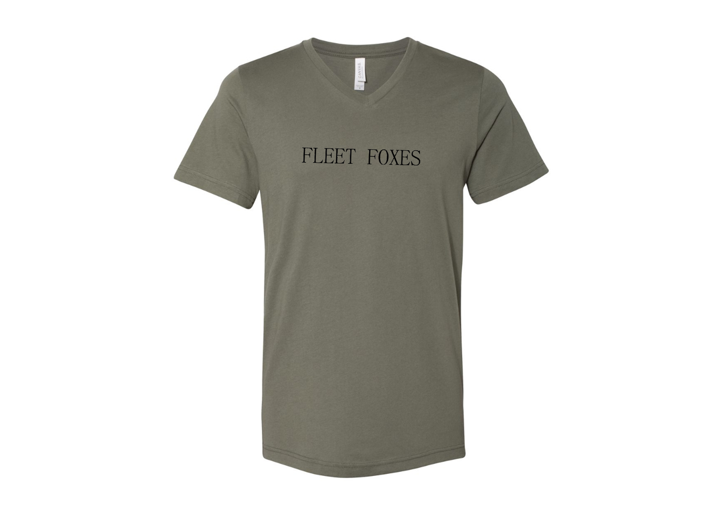 Fleet Foxes Logo BELLA  CANVAS - Jersey V-Neck T-Shirt