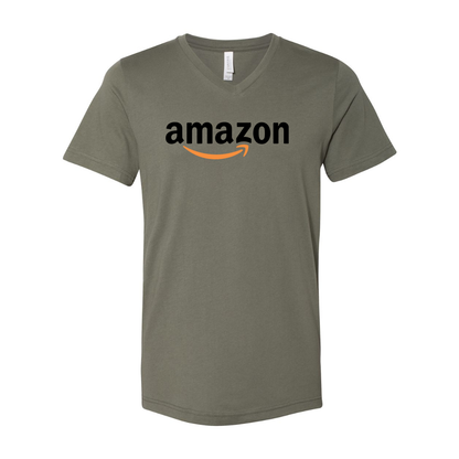 Amazon Logo BELLA  CANVAS - Jersey V-Neck T-Shirt