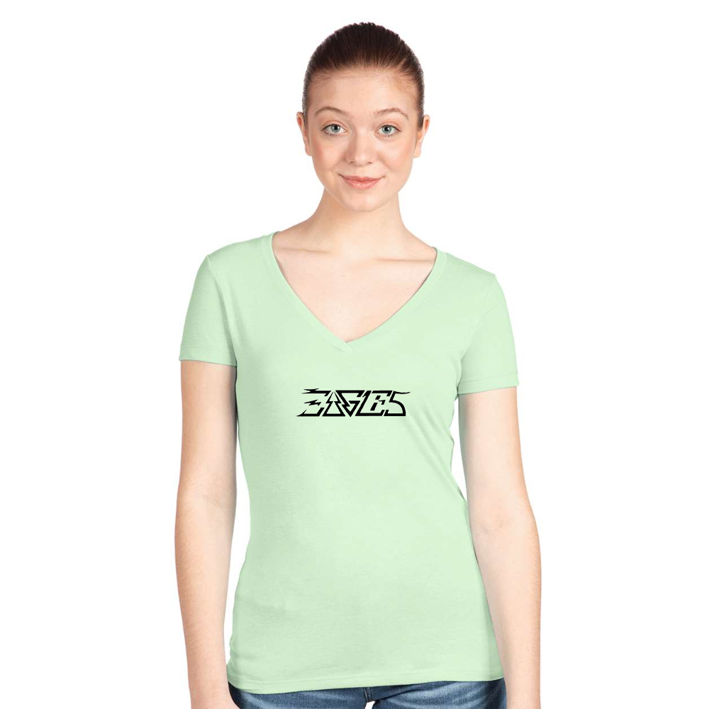 Women's Eagles Next Level V-Neck T-Shirt