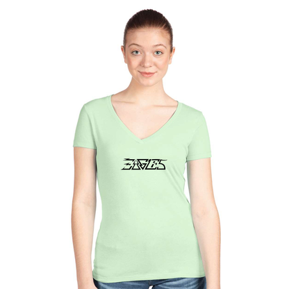 Women's Eagles Next Level V-Neck T-Shirt