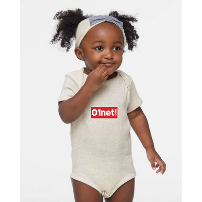01net Logo  Rabbit Skins Infant Baby Rib Bodysuit