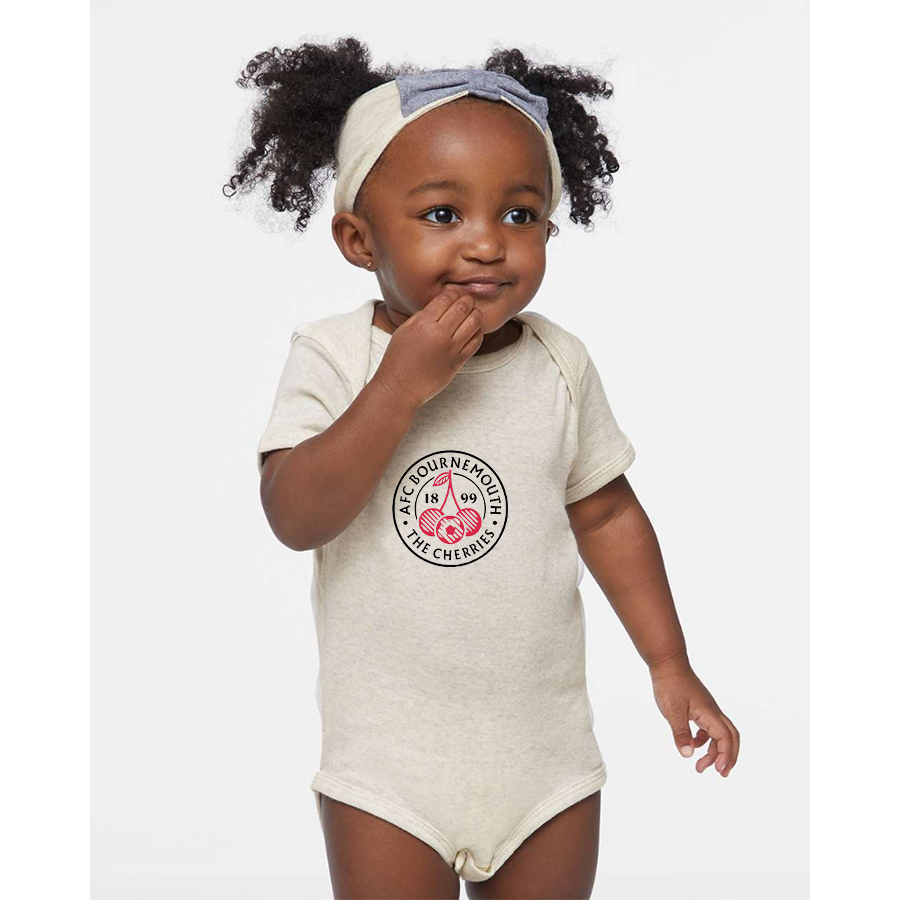 AFC Bournemouth Soccer Logo Rabbit Skins Infant Baby Rib Bodysuit