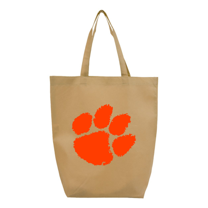 Clemson Tigers Q-Tees Non-Woven Gusset Bottom Tote
