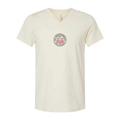 AFC Bournemouth Soccer logo BELLA  CANVAS - Jersey V-Neck T-Shirt