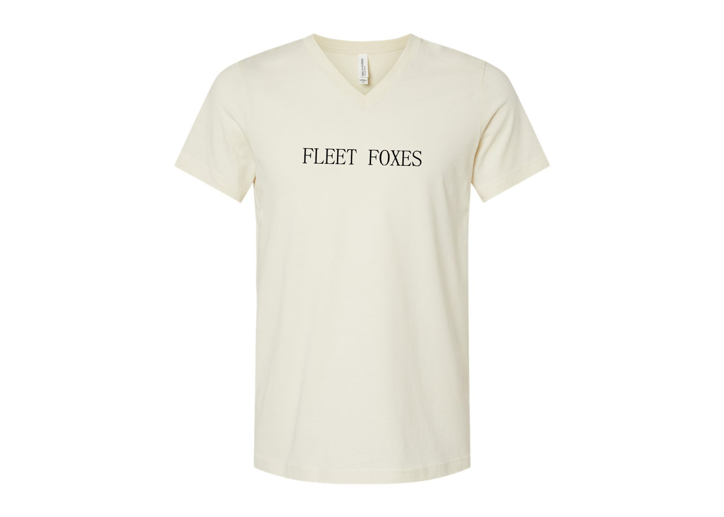 Fleet Foxes Logo BELLA  CANVAS - Jersey V-Neck T-Shirt