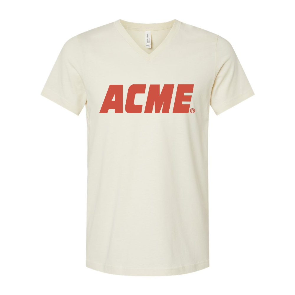 ACME Logo BELLA  CANVAS - Jersey V-Neck T-Shirt