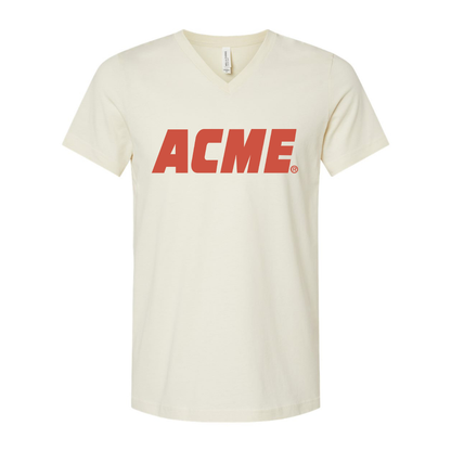 ACME Logo BELLA  CANVAS - Jersey V-Neck T-Shirt