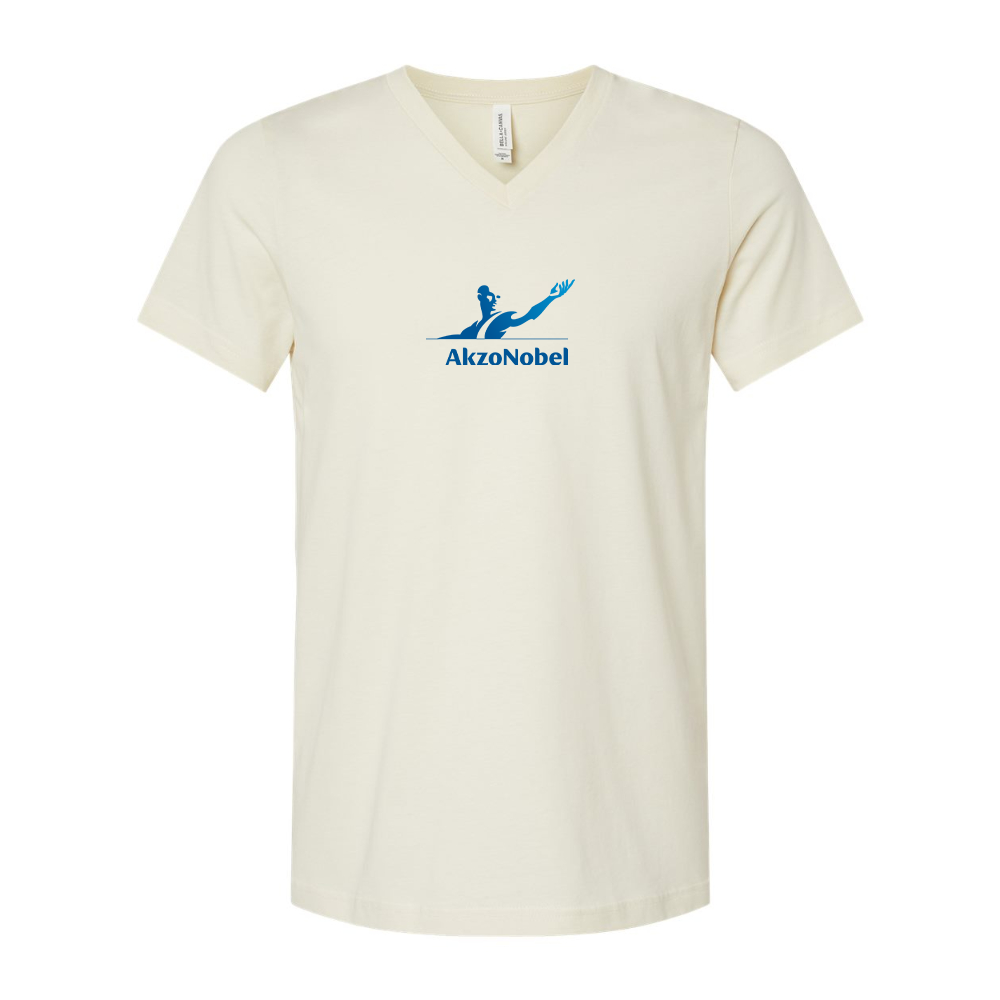 AkzoNobel Logo BELLA  CANVAS - Jersey V-Neck T-Shirt