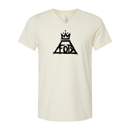 Fall Out Boy BELLA  CANVAS - Jersey V-Neck T-Shirt