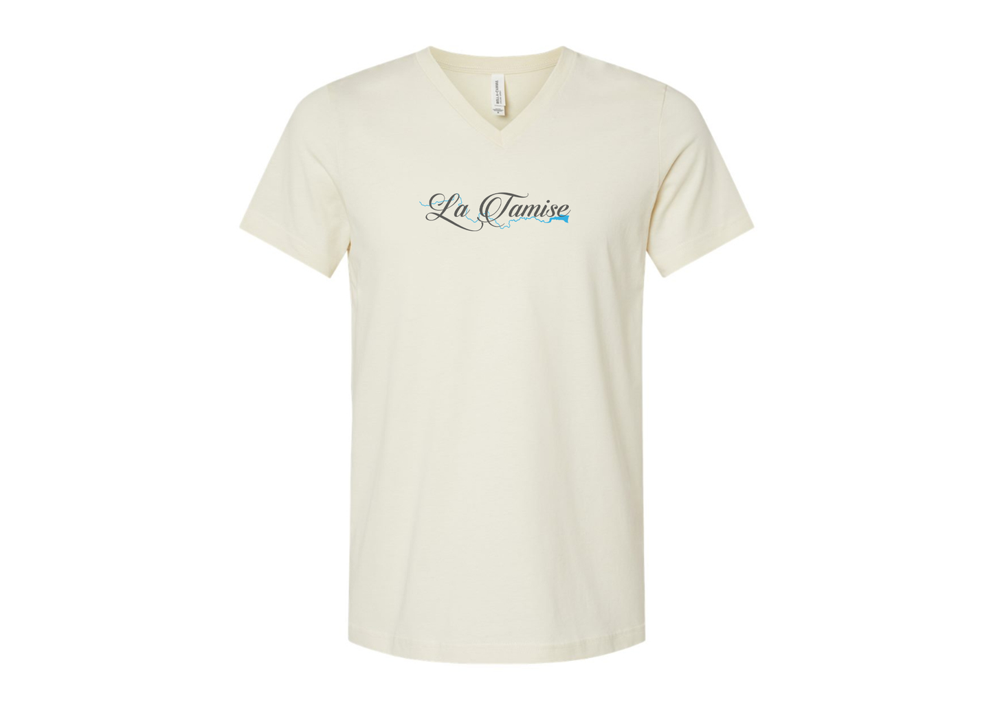 La Tamise Logo BELLA  CANVAS - Jersey V-Neck T-Shirt