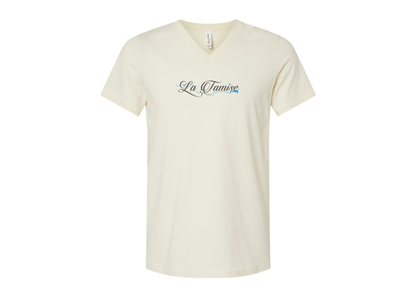 La Tamise Logo BELLA  CANVAS - Jersey V-Neck T-Shirt