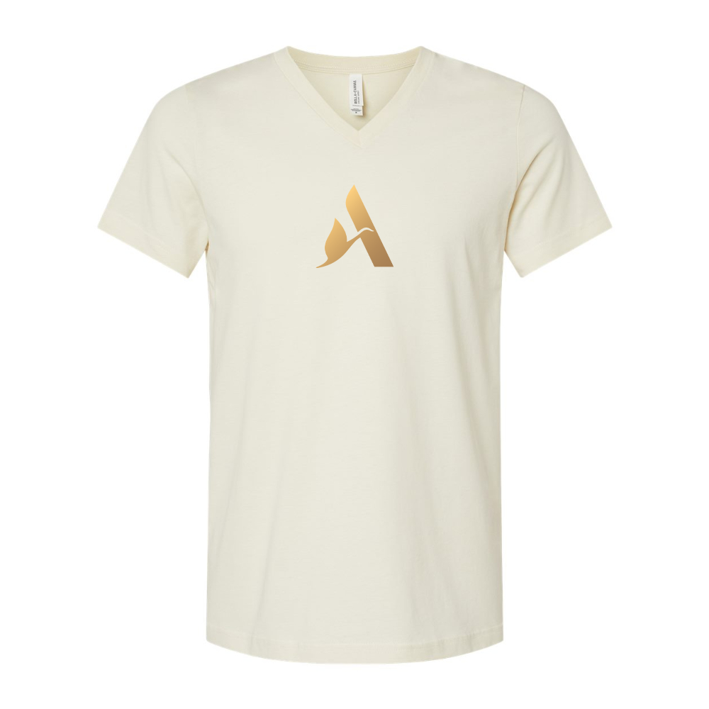 Accor Golden Logo BELLA  CANVAS - Jersey V-Neck T-Shirt