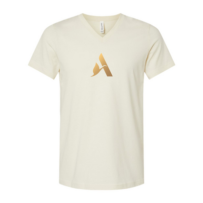 Accor Golden Logo BELLA  CANVAS - Jersey V-Neck T-Shirt