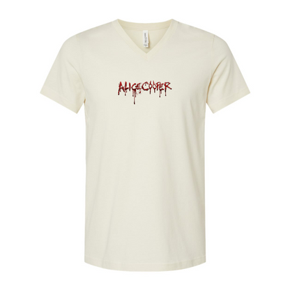 Alice Cooper Logo BELLA  CANVAS - Jersey V-Neck T-Shirt