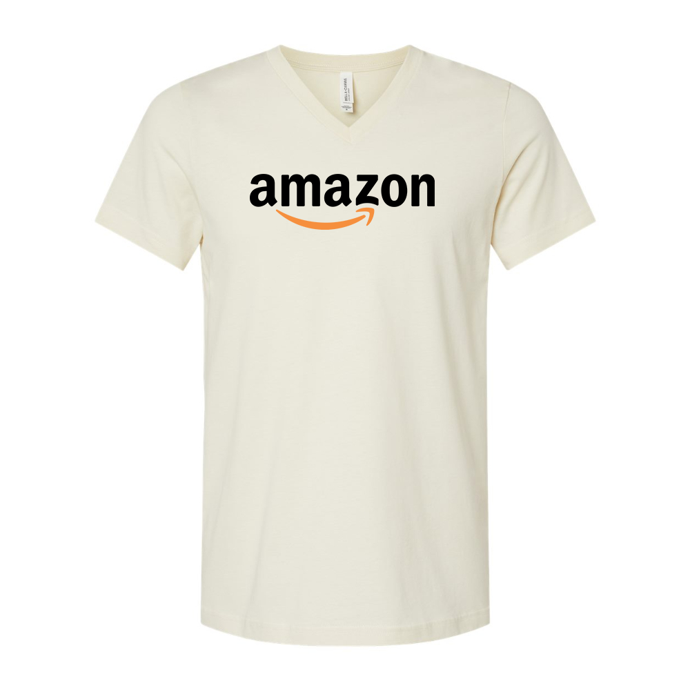 Amazon Logo BELLA  CANVAS - Jersey V-Neck T-Shirt