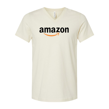 Amazon Logo BELLA  CANVAS - Jersey V-Neck T-Shirt