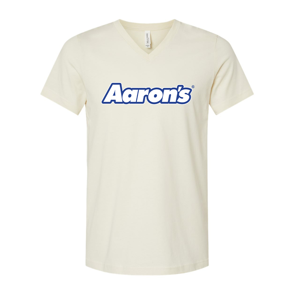 Aaron_s Logo BELLA  CANVAS - Jersey V-Neck T-Shirt