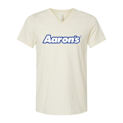 Aaron_s Logo BELLA  CANVAS - Jersey V-Neck T-Shirt