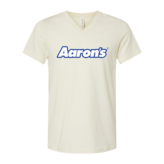 Aaron_s Logo BELLA  CANVAS - Jersey V-Neck T-Shirt