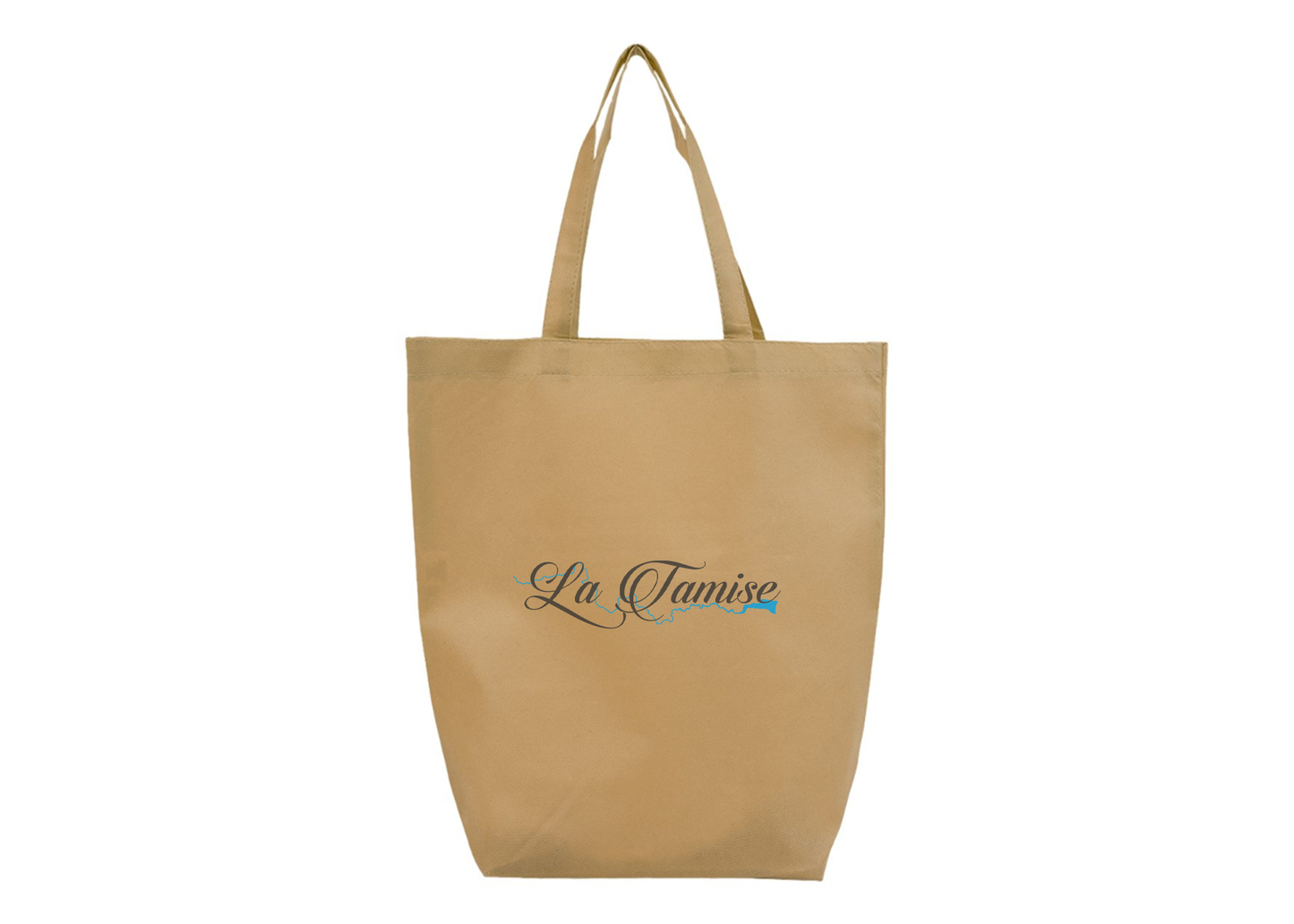 La Tamise Logo Q-Tees Non-Woven Gusset Bottom Tote