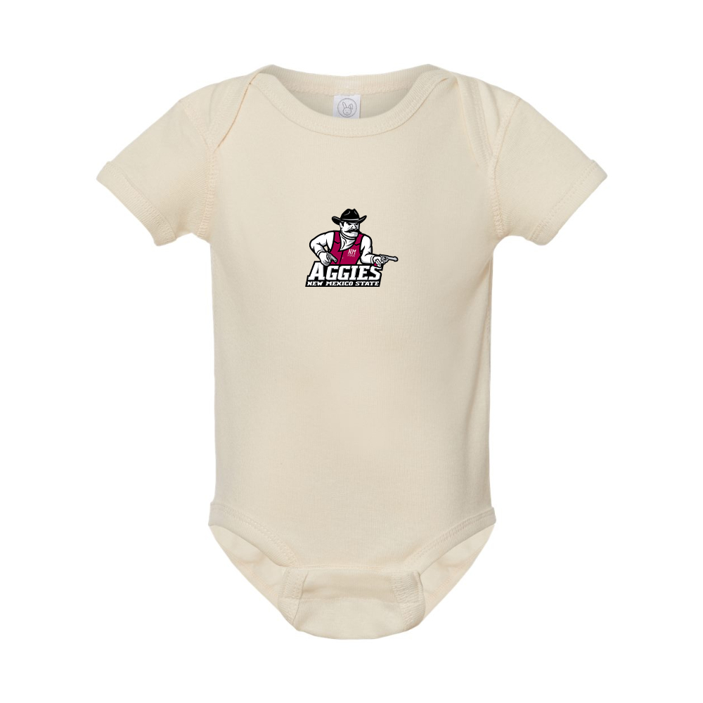 Aggies New Mexico State Logo  Rabbit Skins Infant Baby Rib Bodysuit