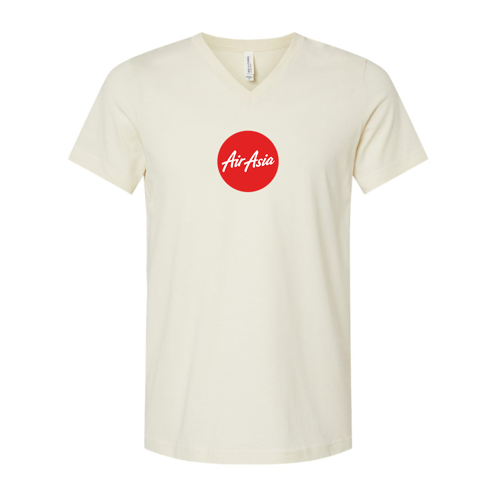 Air Asia Logo BELLA  CANVAS - Jersey V-Neck T-Shirt