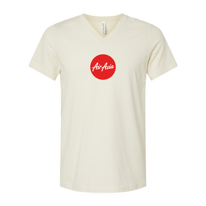 Air Asia Logo BELLA  CANVAS - Jersey V-Neck T-Shirt
