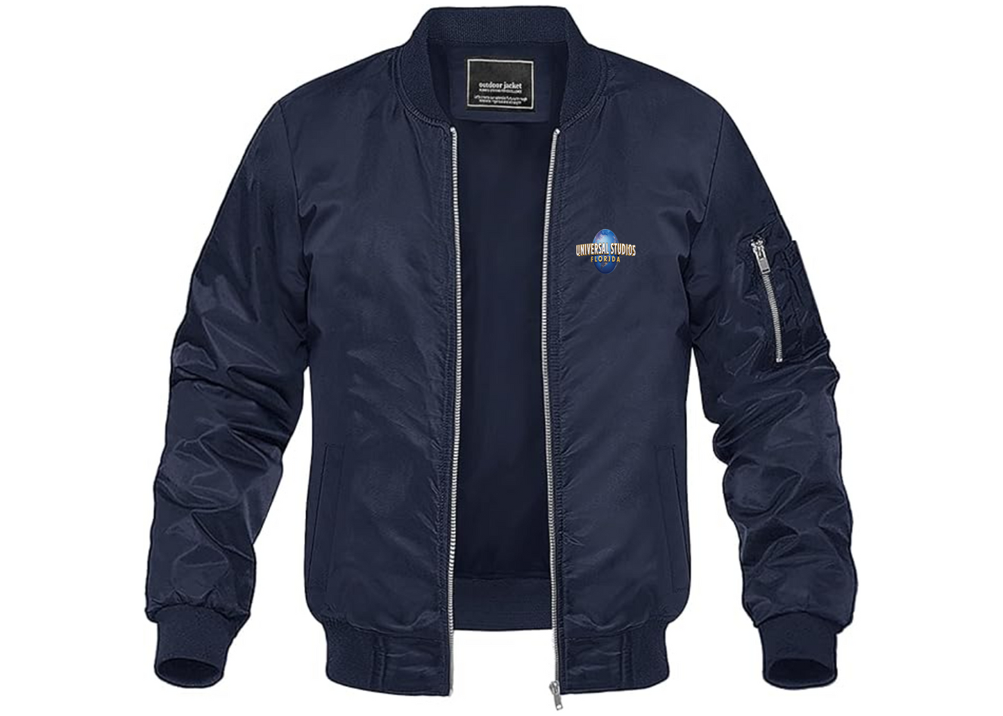 Men's Universal Studios Florida Lightweight Bomber Jacket Windbreaker Softshell Varsity Jacket Coat