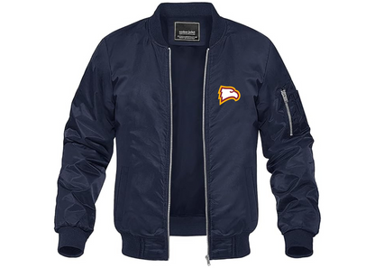 Men's Winthrop Eagles Lightweight Bomber Jacket Windbreaker Softshell Varsity Jacket Coat