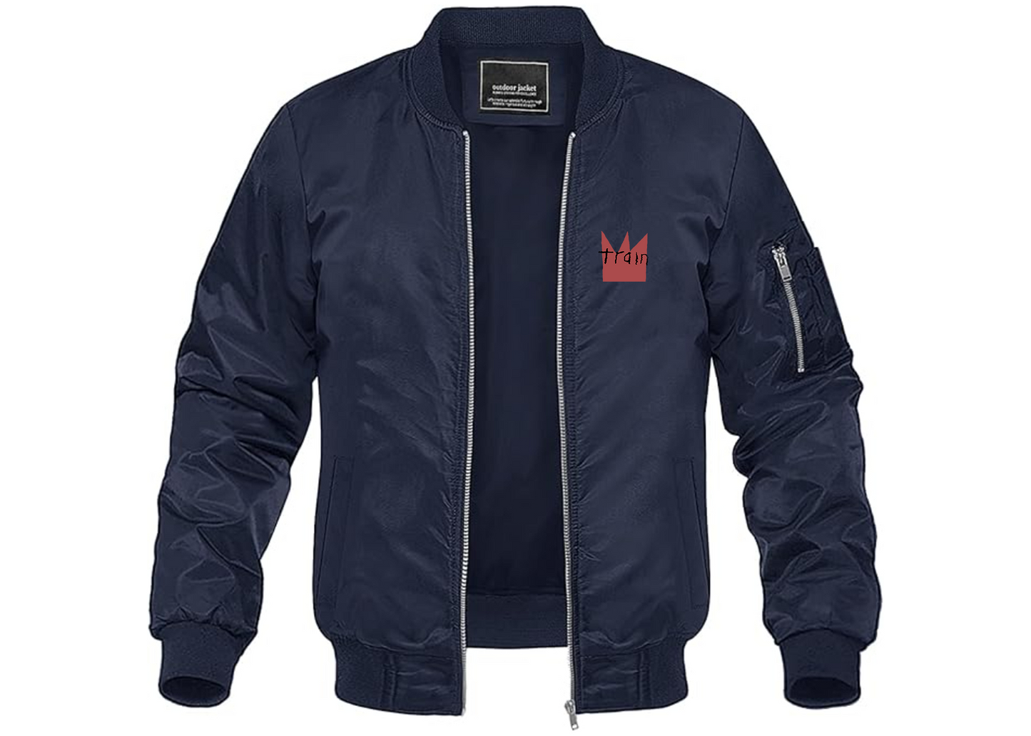 Men's Train Lightweight Bomber Jacket Windbreaker Softshell Varsity Jacket Coat